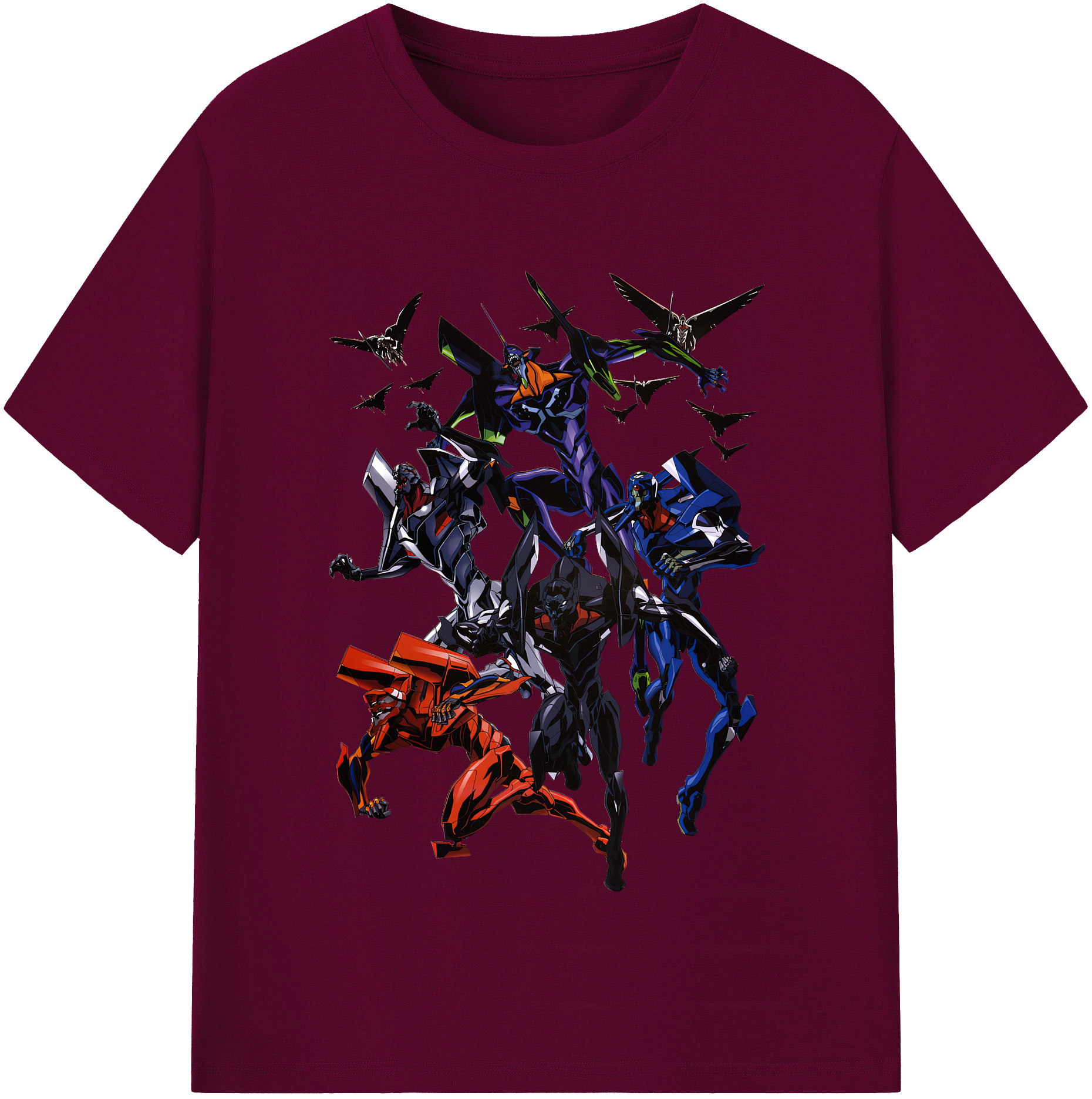 （画像用） EVA 新世紀エヴァンゲリオン レディースカジュアルプリントTシャツ（綿100％）